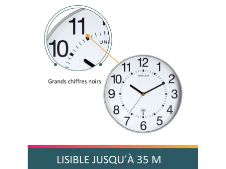 UNiLUX Horloge radio-pilotée 'WAVE', noir
