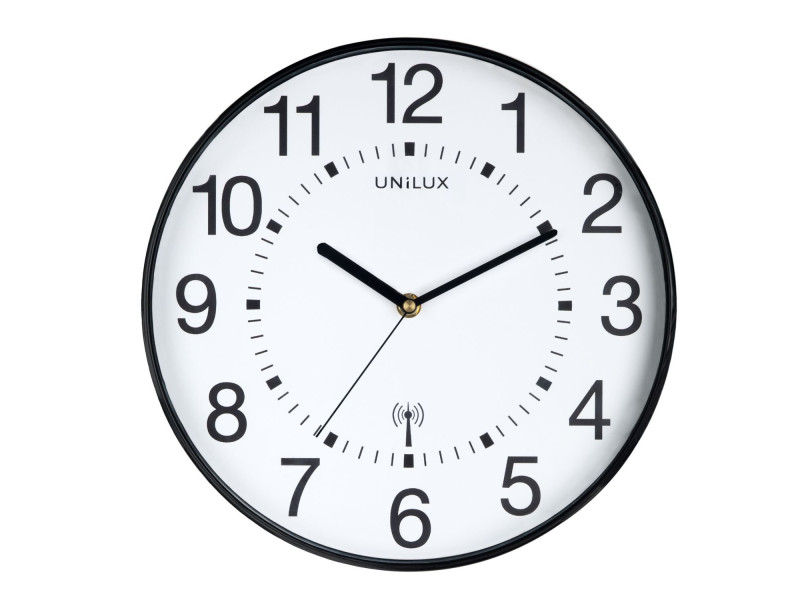 UNiLUX Horloge murale radio-pilotée 'MAXI WAVE', noir