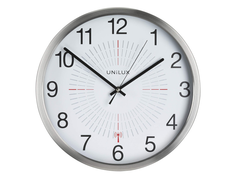 UNiLUX Horloge murale radio-pilotée 'OUTDOOR', argent