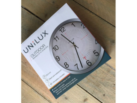 UNiLUX Horloge murale radio-pilotée 'OUTDOOR', argent