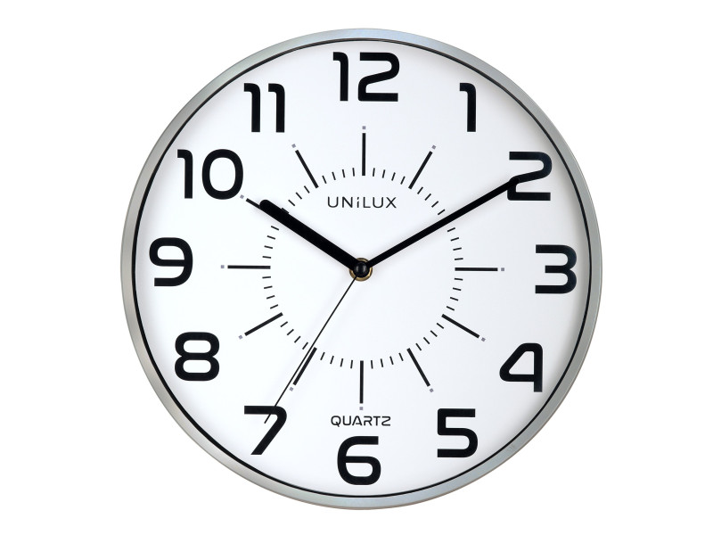 UNiLUX Horloge à quartz 'POP', diamètre: 300 mm, argent