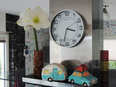 UNiLUX Horloge murale à quartz 'ATTRACTION', magnétique