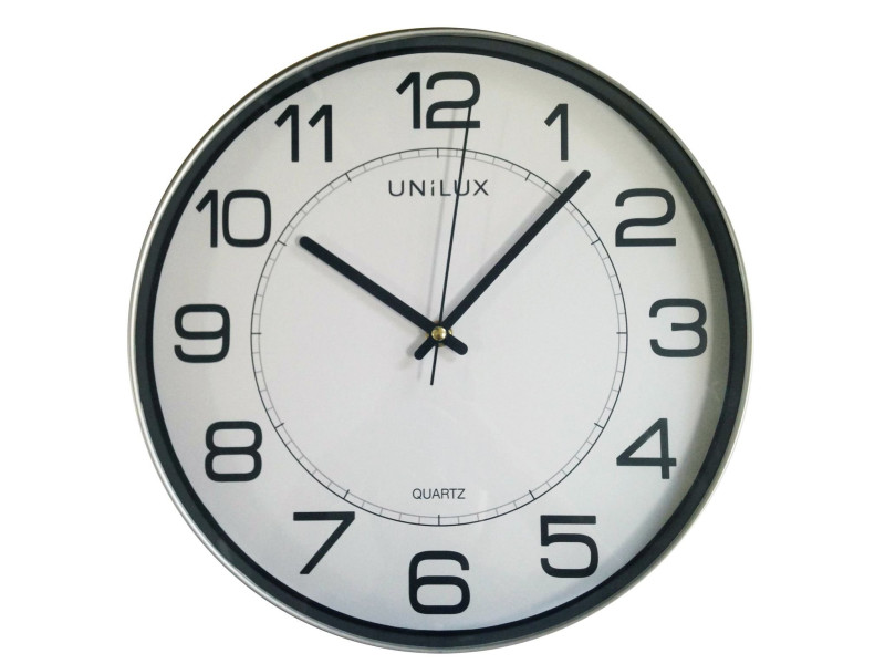 UNiLUX Horloge murale à quartz 'MAGNET', magnétique