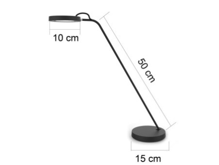 UNiLUX Lampe de bureau à LED EYELIGHT, noir