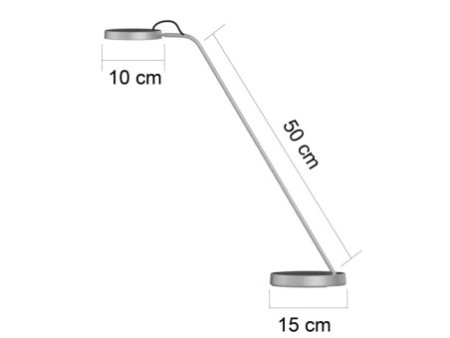 UNiLUX Lampe de bureau à LED EYELIGHT, argent