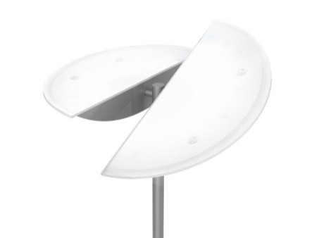 UNiLUX Lampadaire à LED ZELUX, argent