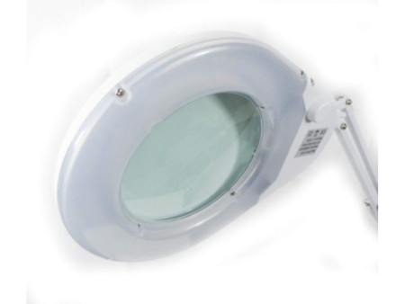 UNiLUX Lampe loupe à LED ZOOM, avec pince de table, blanc