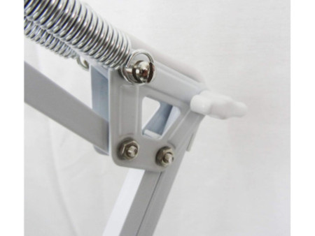 UNiLUX Lampe loupe à LED ZOOM, avec pince de table, blanc