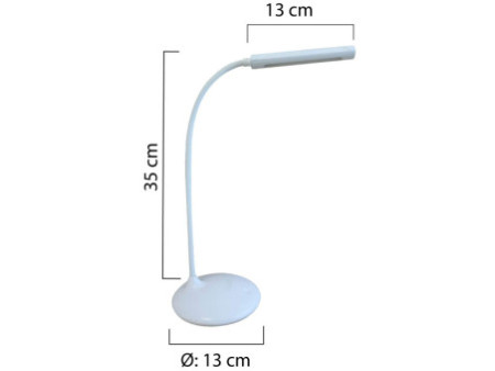 UNiLUX Lampe de bureau à LED sans fil NELLY, dimmable, blanc