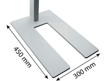 UNiLUX Lampadaire à LED STRATUS, dimmable, argent