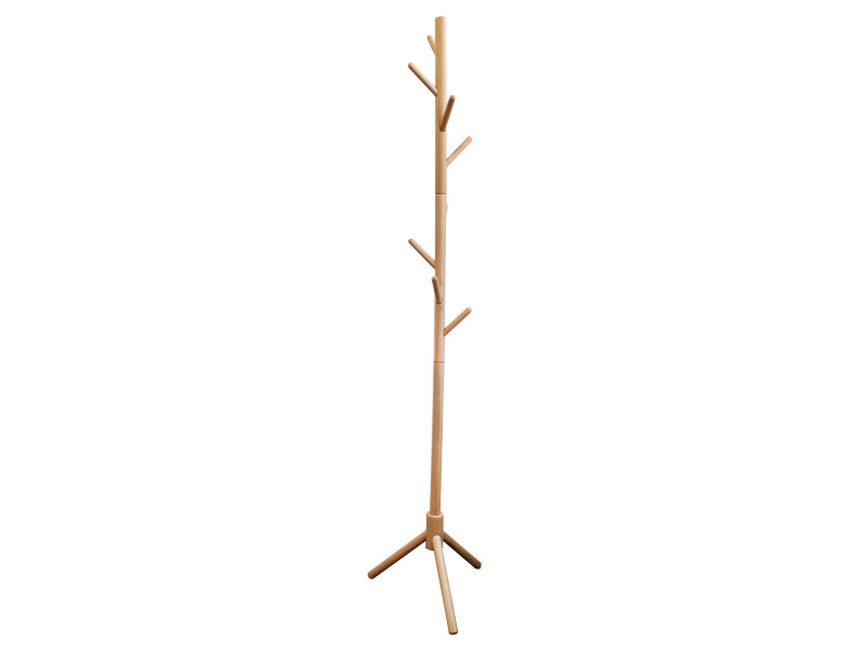 UNiLUX Porte-manteau MIKADO, 8 patères, bois de hêtre