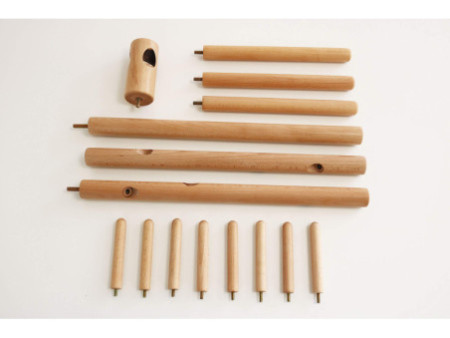 UNiLUX Porte-manteau MIKADO, 8 patères, bois de hêtre