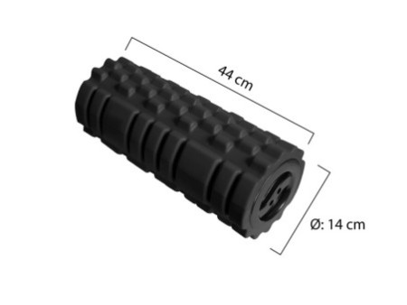 UNiLUX Repose-pieds ROLLER FEET, structure en relief, noir