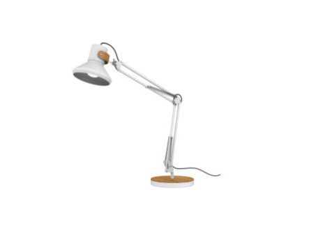 UNILUX Lampe de bureau à LED BAYA BAMBOO, blanc - bambou