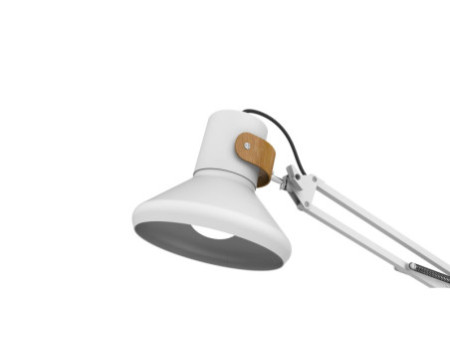 UNILUX Lampe de bureau à LED BAYA BAMBOO, blanc - bambou