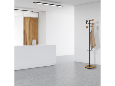 UNiLUX Porte-manteau BORA BAMBOO, noir-bambou