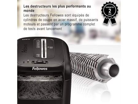 Fellowes Destructeur de documents Powershred 60Cs, noir
