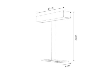 UNiLUX Lampe de luminothérapie à LED Dayvia SUNDESK, noir