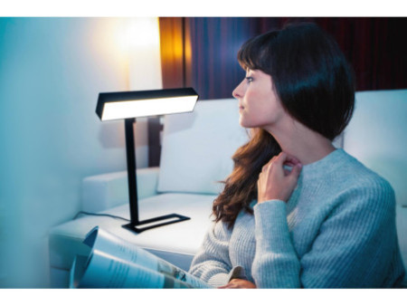 UNiLUX Lampe de luminothérapie à LED Dayvia SUNDESK, noir
