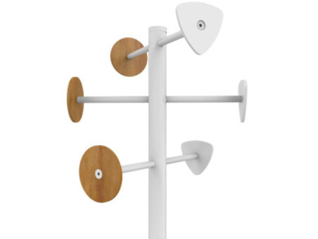 UNiLUX Porte-manteau BORA BAMBOO, blanc-bambou