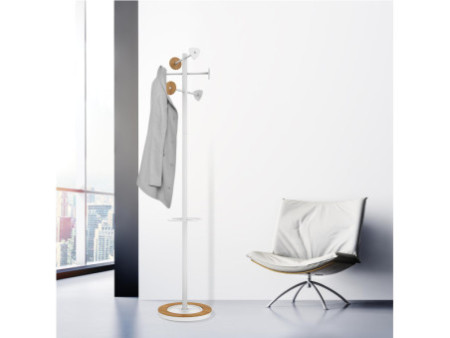 UNiLUX Porte-manteau BORA BAMBOO, blanc-bambou