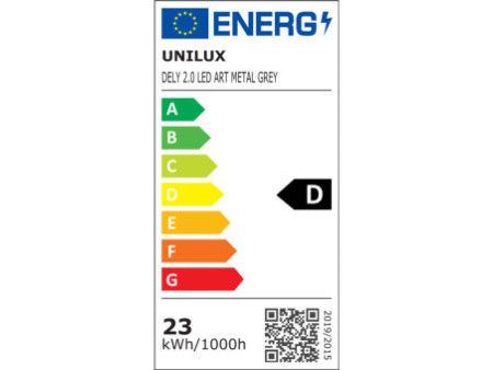 UNiLUX Lampadaire à LED DELY 2.0 ARTICULATED, gris métallisé