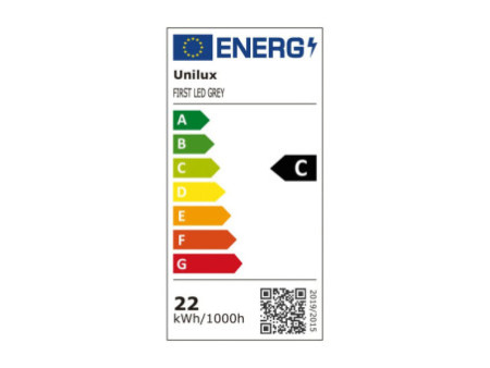 UNiLUX Lampadaire à LED FIRST, gris métallisé