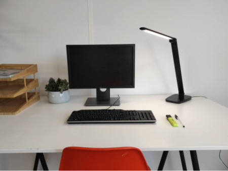 UNiLUX Lampe de bureau à LED WISTLED, noir