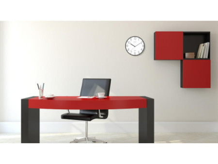 UNiLUX Horloge murale/horloge à quartz NESSY, noir