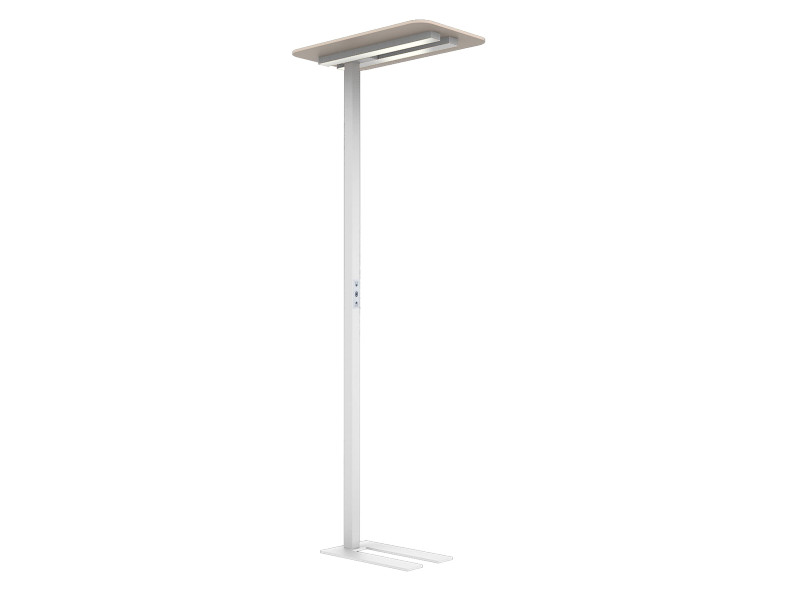 UNiLUX Lampadaire à LED NEXUS, avec plaque de feutre, blanc