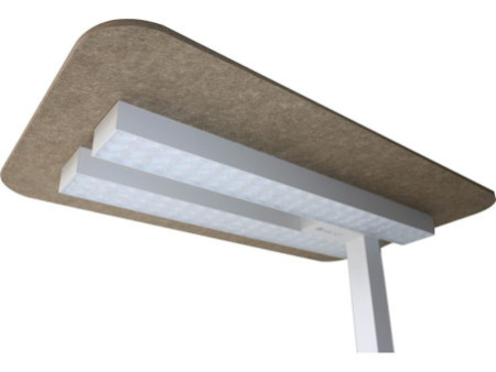 UNiLUX Lampadaire à LED NEXUS, avec plaque de feutre, blanc