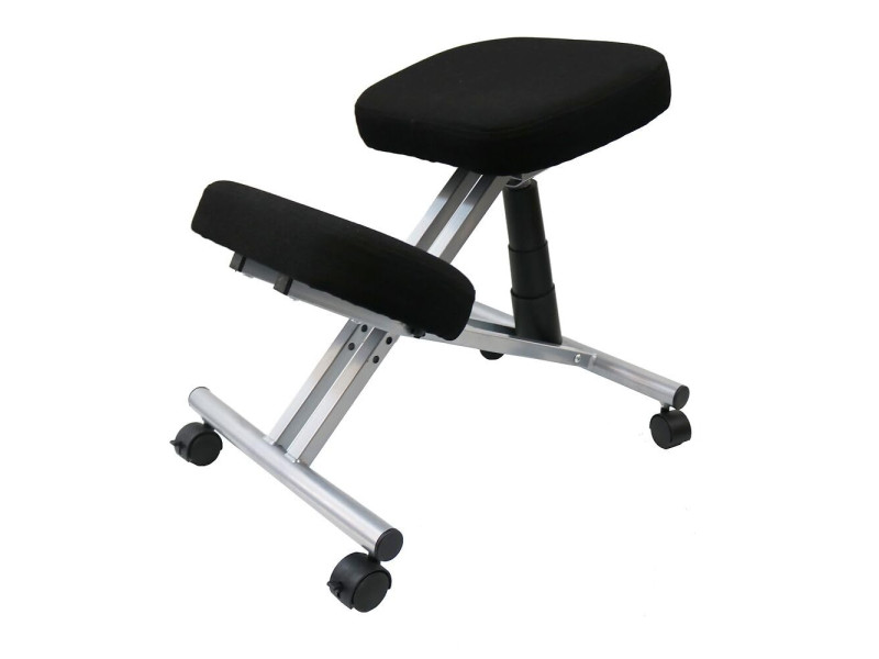 UNiLUX Tabouret ergonomique assis-genoux ERGO LEG, noir