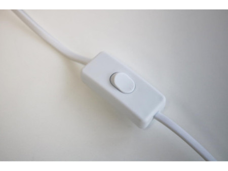 UNiLUX Lampadaire à LED TOOKA, hauteur 1520 mm, blanc/bambou