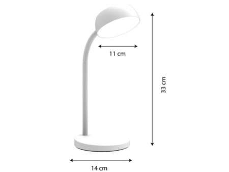 UNiLUX Lampe de bureau à LED TAMY, blanc