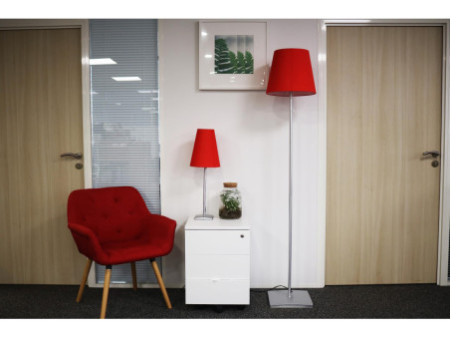 UNiLUX Lampadaire à LED AMBIANCE LUMI, rouge