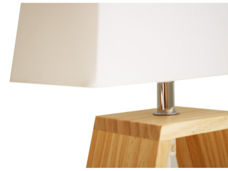 UNiLUX Lampe de bureau LED DUNE, blanc / bois