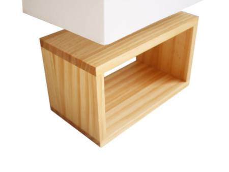 UNiLUX Lampe de bureau LED DEKO, blanc / bois