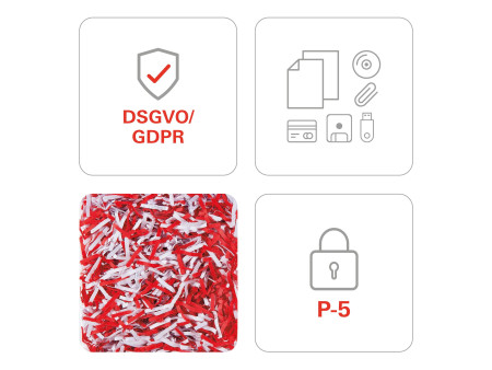 HSM Destructeur de documents P44i, coupe de fibres: 1,9x15mm