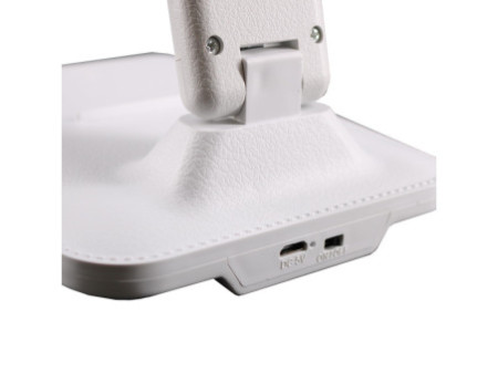 UNiLUX Lampe de bureau à LED et batterie HALO, pied, blanc