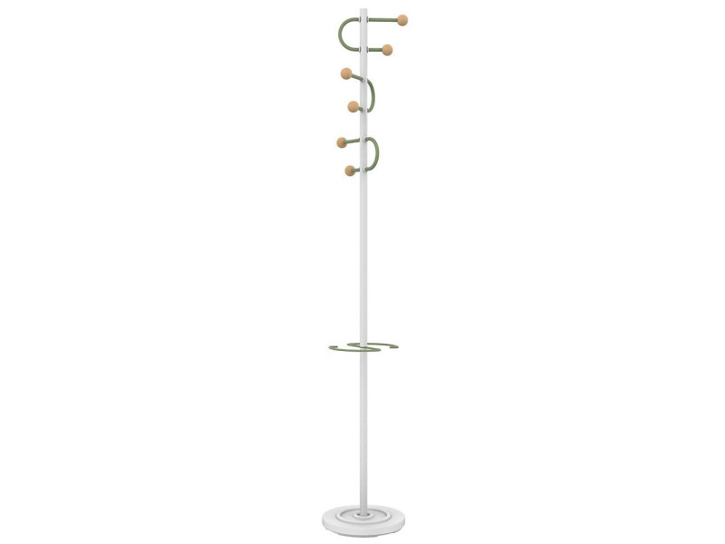 UNiLUX Portemanteau STUDIO, hauteur: 1.750 mm, blanc/vert