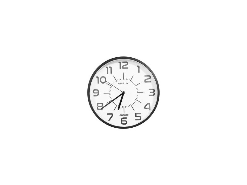 UNiLUX Horloge murale à quartz POP PL, diamètre 305 mm, noir