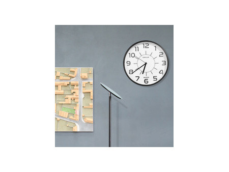 UNiLUX Horloge murale à quartz POP PL, diamètre 305 mm, noir