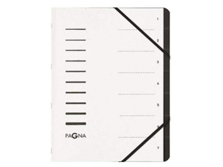 PAGNA Trieur 'Sorting File', 7 compartiments, jaune