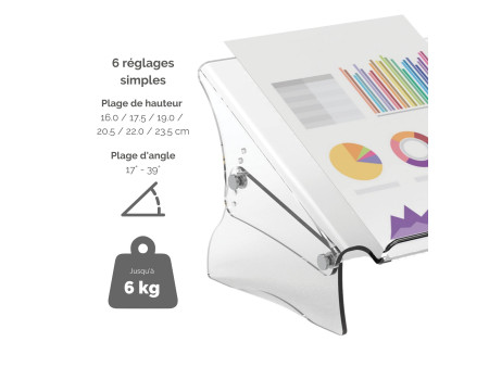 Fellowes Porte-document Clarity Series, en acrylique