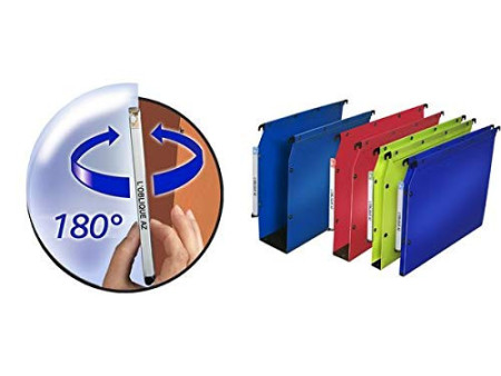 l'oblique Dossiers suspendus POLYPRO Ultimate, fond V, jaune