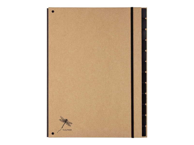 PAGNA Classeur trieur 'Pur', A4, 12 compartiments, noir