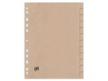 Oxford Intercalaires Touareg, uni, 12 touches, format A4
