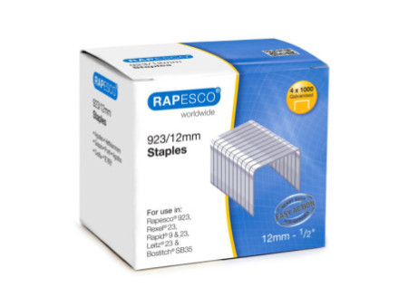 RAPESCO Agrafes 923/12, 4.000 pièces, galvanisé