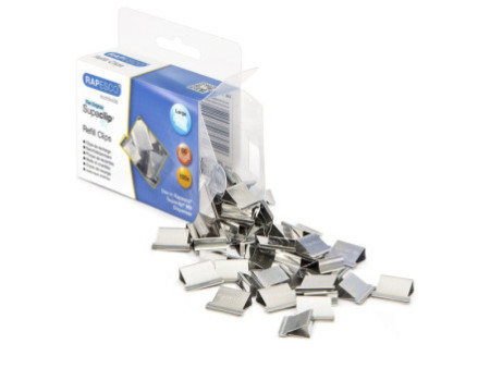 RAPESCO Clips à documents Supaclip 60, 100 pièces,
