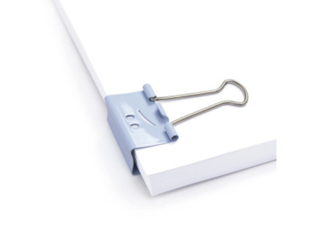 RAPESCO Pince double clip, (L)19 mm, bleu clair, émoticône